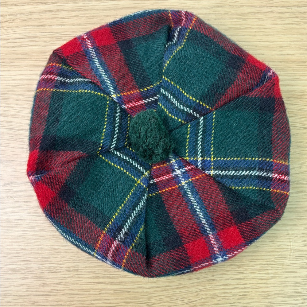 Y2K Vintage Scotland Plaid Beret